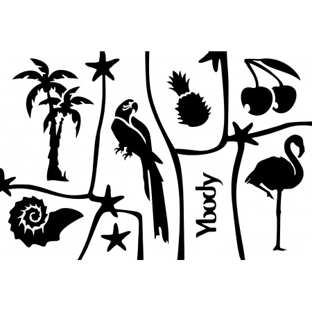 gsb59-53015 a5 theme stencil tropical